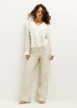 Longsleeve met ruffles