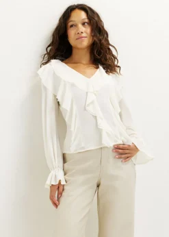 Longsleeve met ruffles