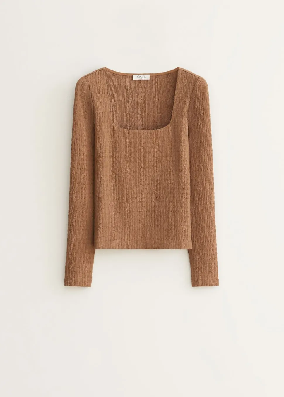 Longsleeve met vierkante hals