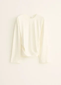 Longsleeve met zijplooi