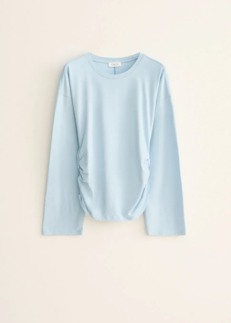 Longsleeve met zijplooi