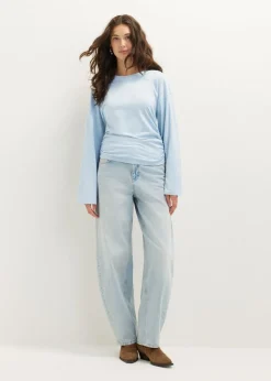 Longsleeve met zijplooi