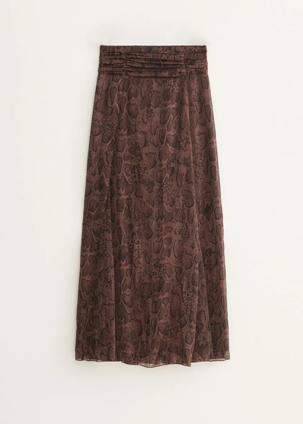 Maxi rok met slangenprint