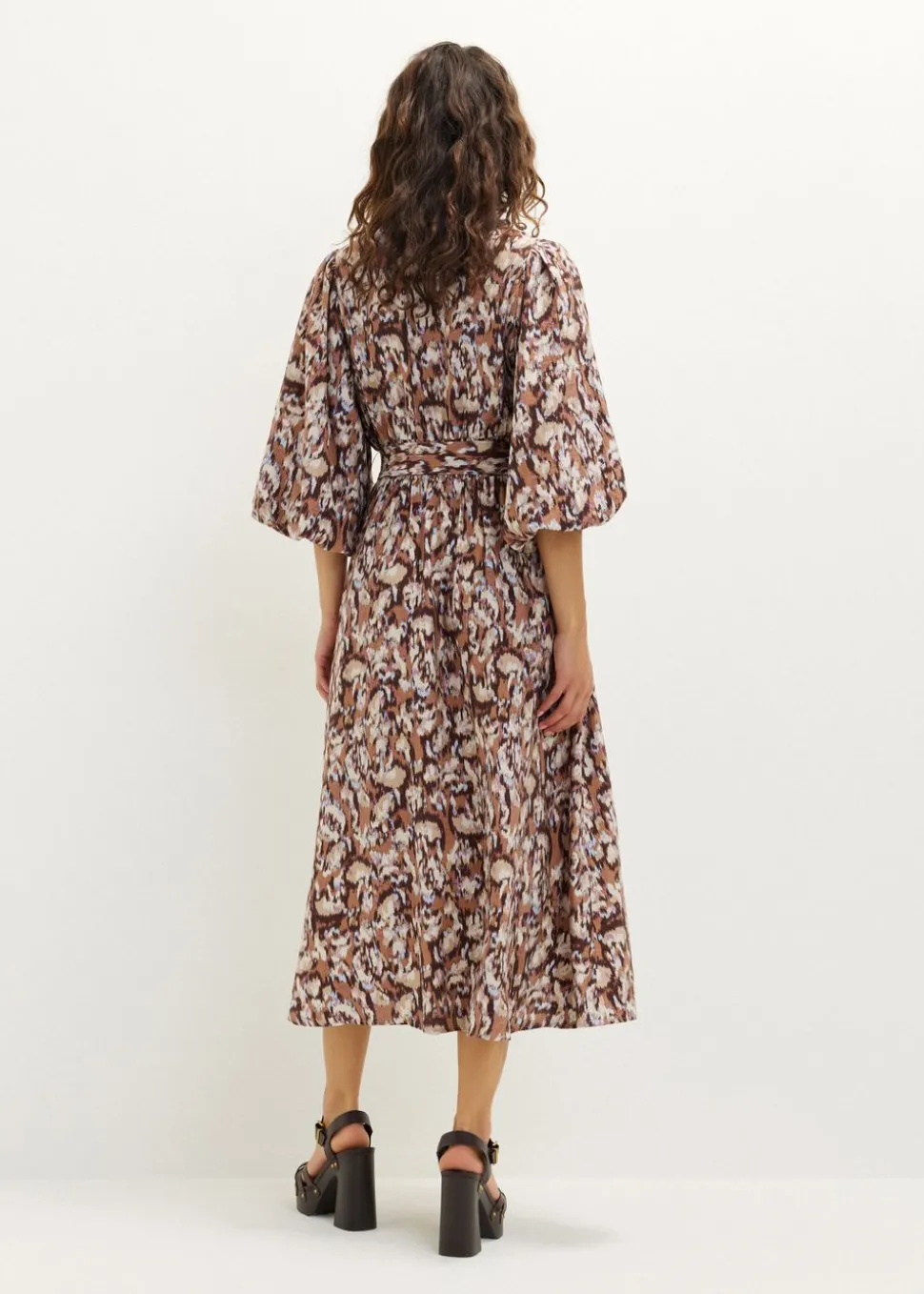 Midi jurk met print