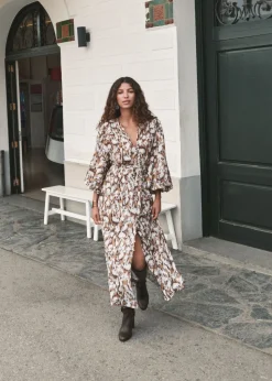 Midi jurk met print