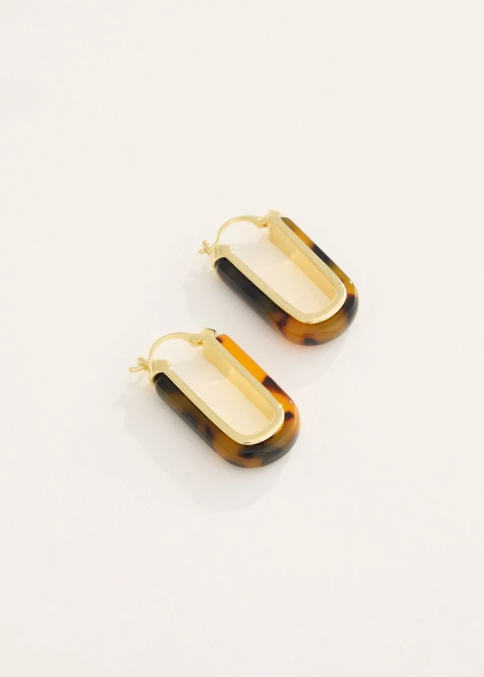 Oorbellen met tortoise print
