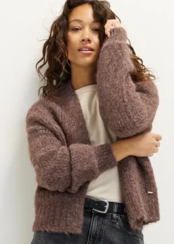 Oversized gebreid vest
