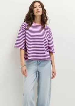 Oversized gestreept T-shirt