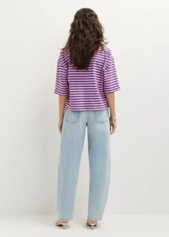 Oversized gestreept T-shirt