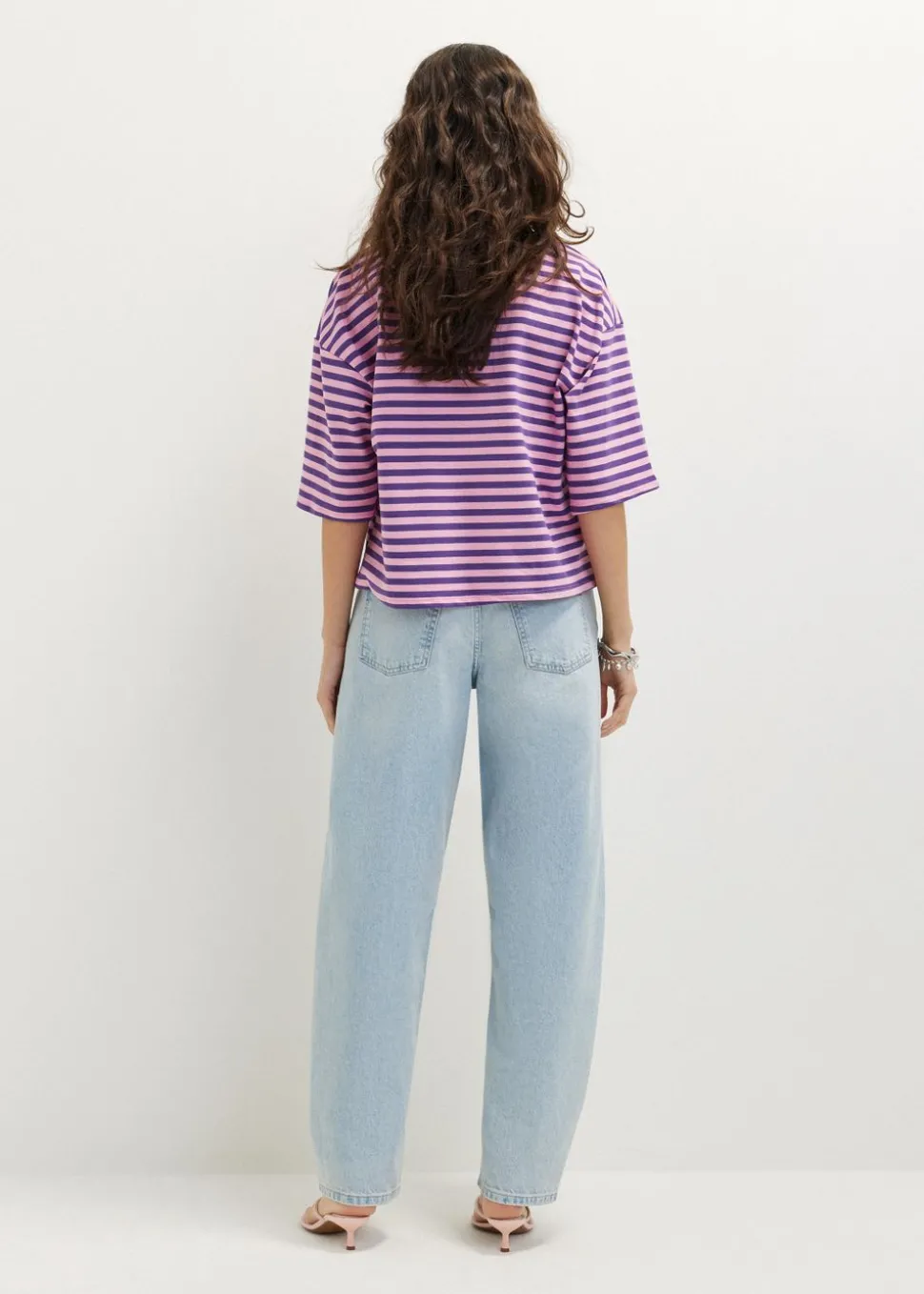 Oversized gestreept T-shirt