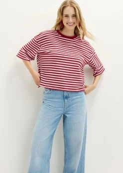 Oversized gestreept T-shirt