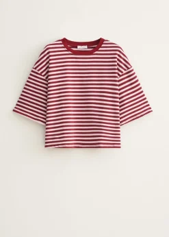 Oversized gestreept T-shirt