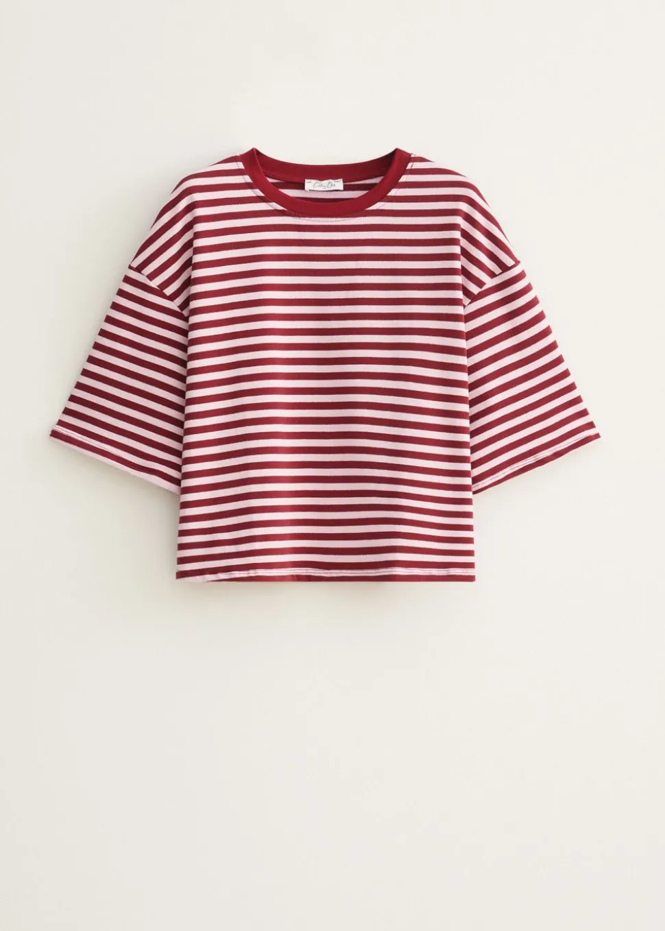 Oversized gestreept T-shirt