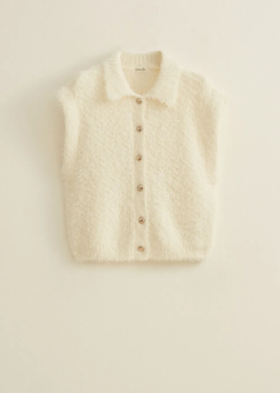 Oversized mouwloos vest