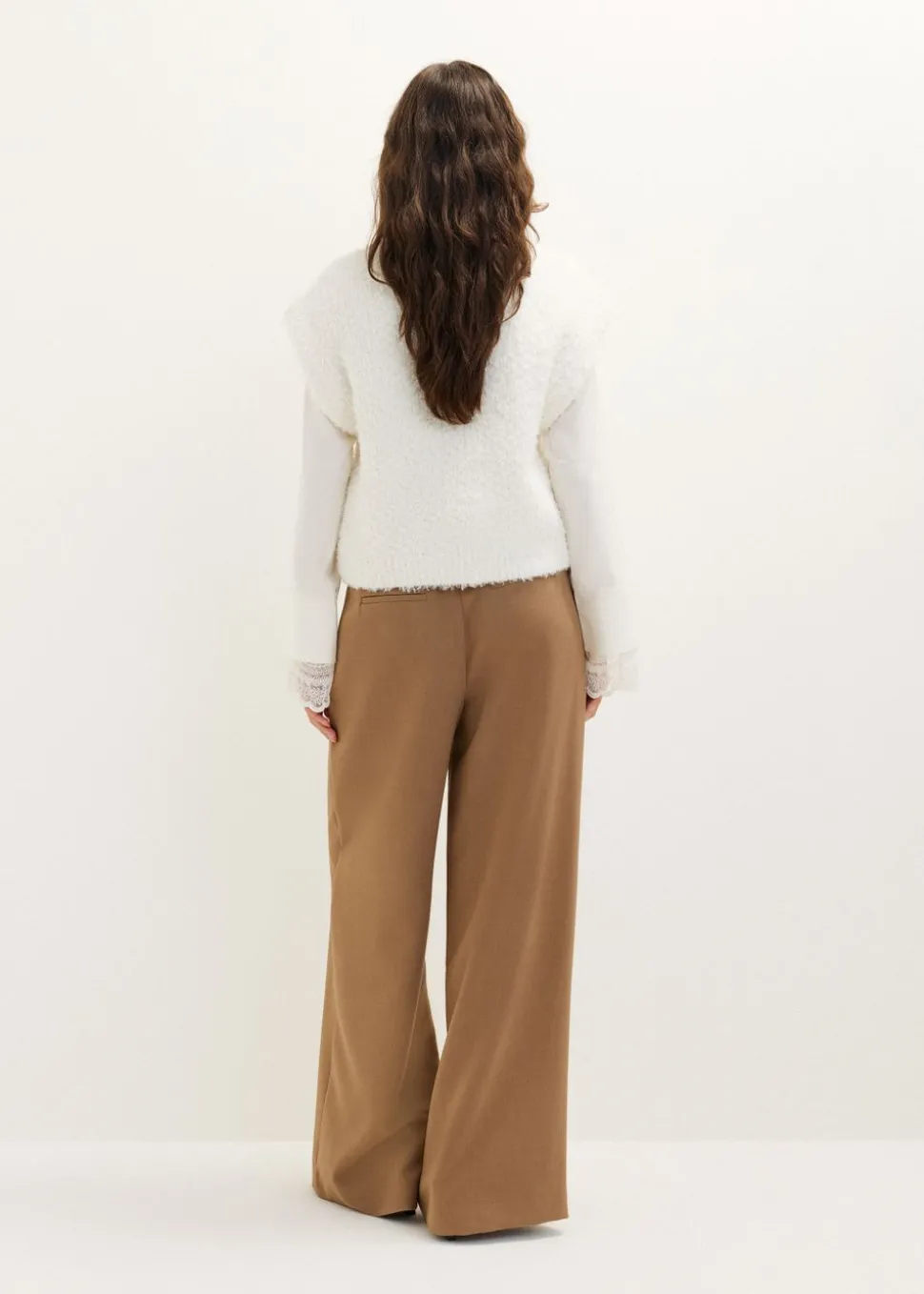 Oversized mouwloos vest
