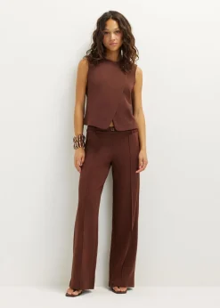 Pantalon met dubbel riempje