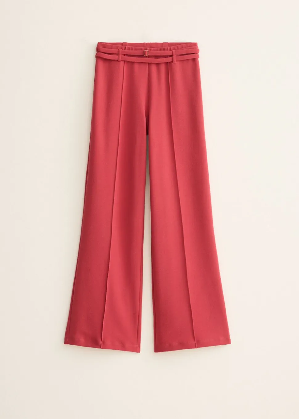 Pantalon met dubbel riempje