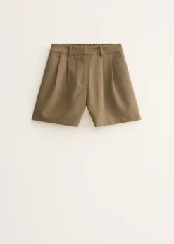 Plissé shorts met plooien