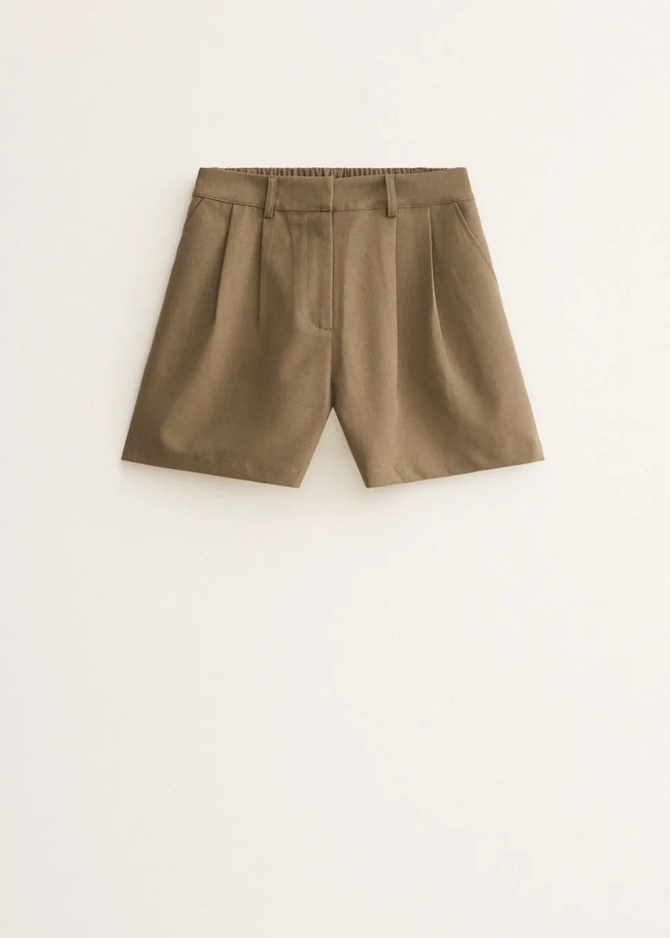 Plissé shorts met plooien