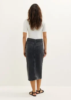 Rib T-shirt met kant
