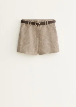 Short met ruitprint