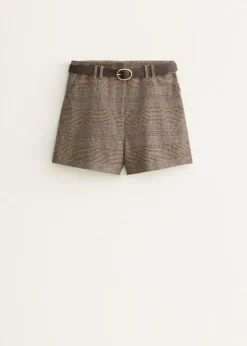Short met ruitprint