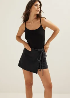 Singlet met spaghettibandjes
