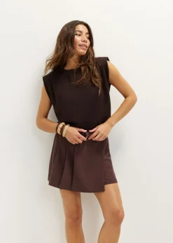 Skort met plooien