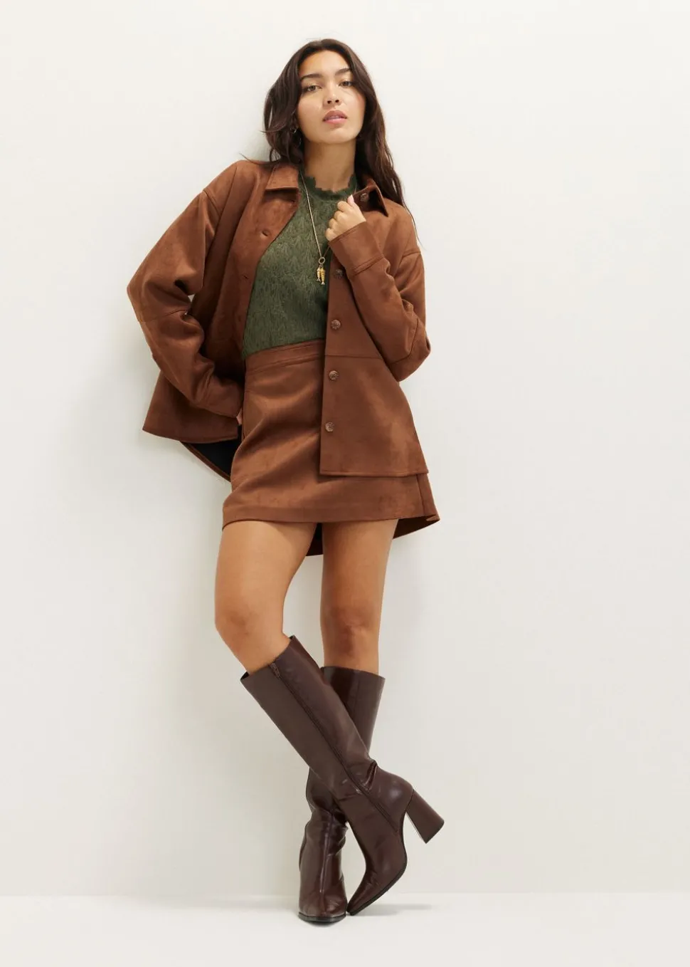 Suedine blouse