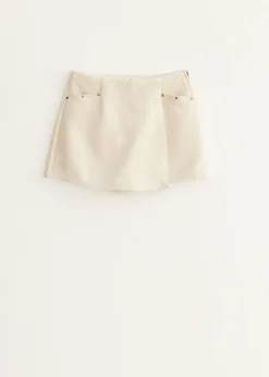 Suedine skort met studs