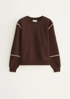 Sweater met feston details