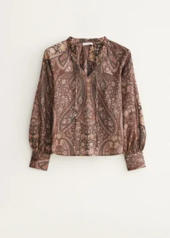 Top met paisley print