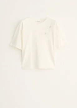 T-shirt met bloemen