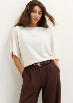 T-shirt met boothals