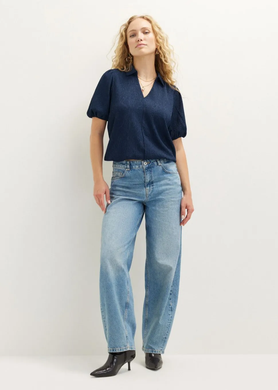 T-shirt met kraag