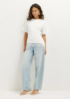 T-shirt met lace detail