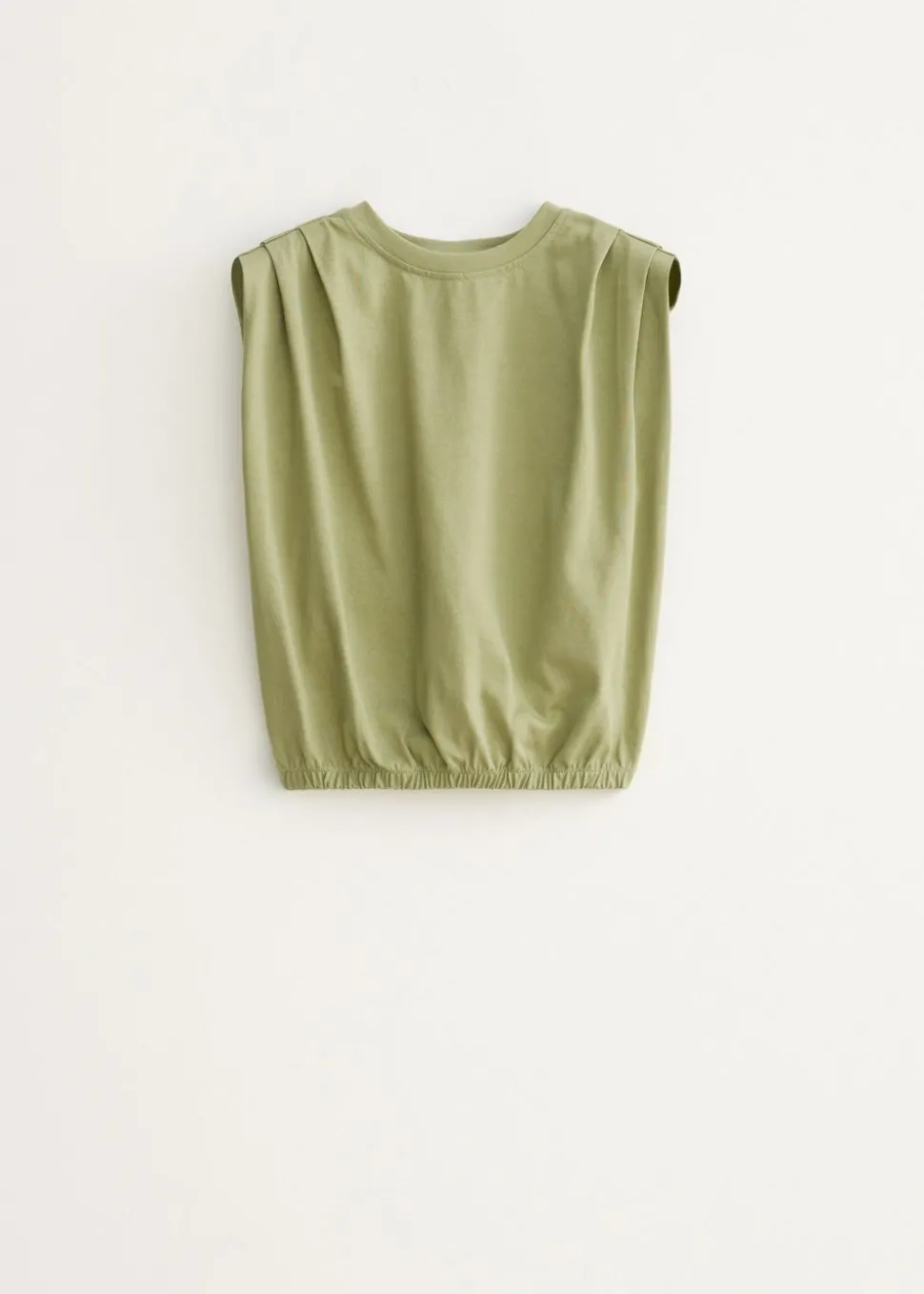T-shirt met plooi schouders