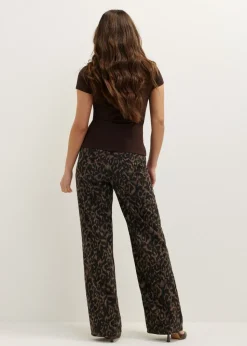 t-shirt met rib structuur