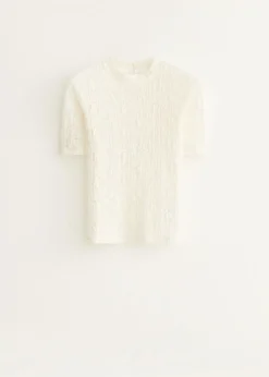 T-shirt met structuur