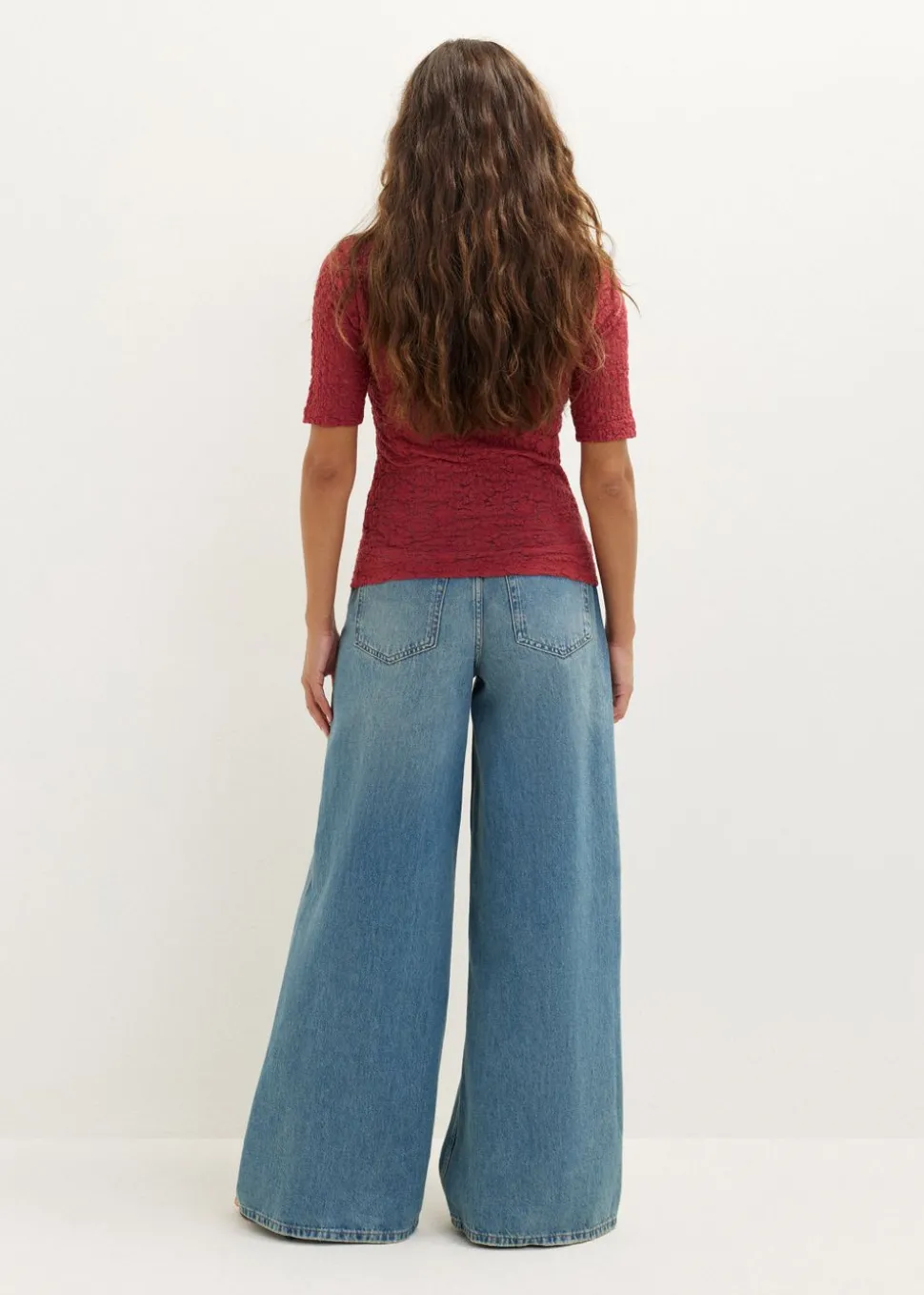 T-shirt met structuur