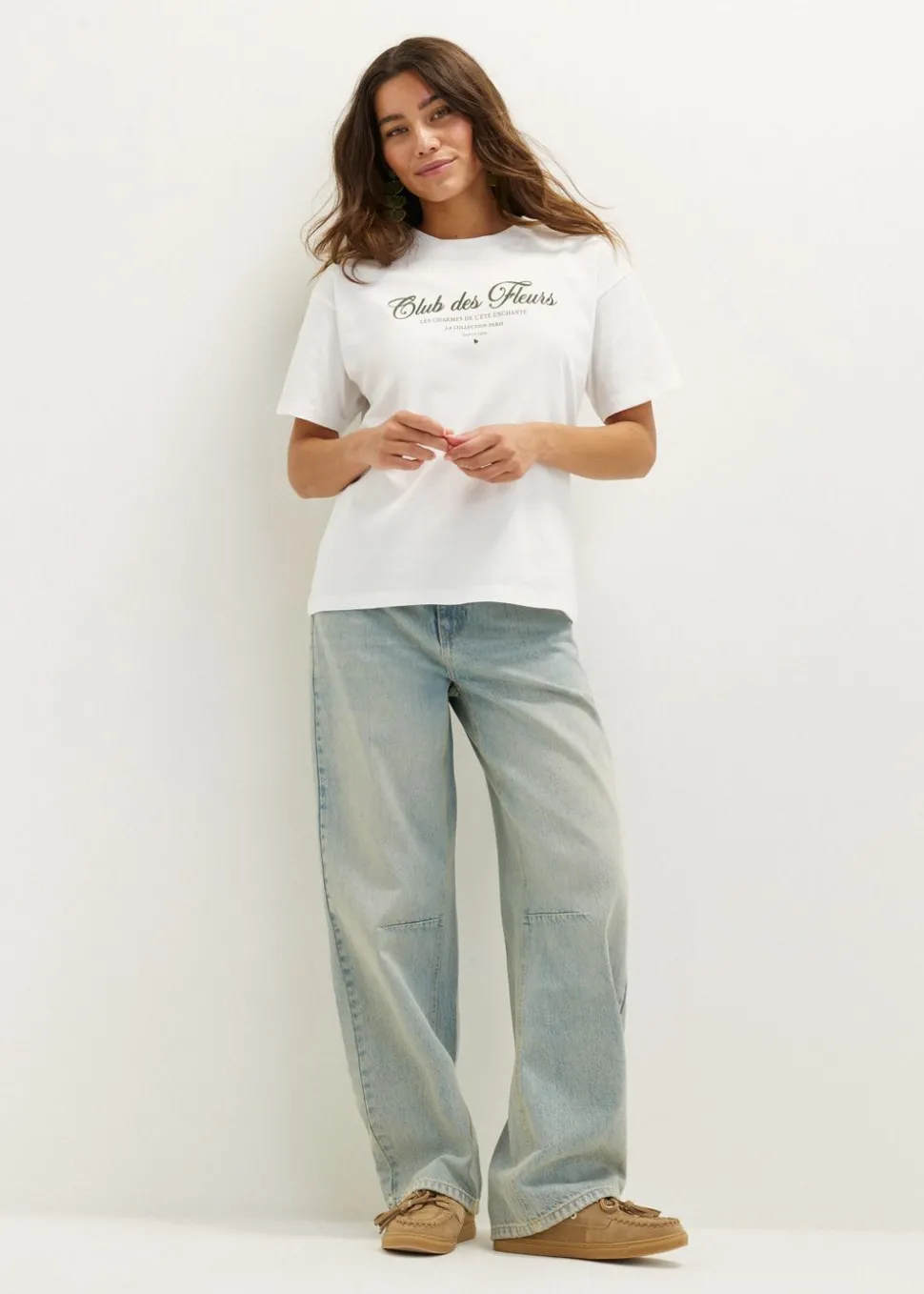 T-shirt met tekstprint