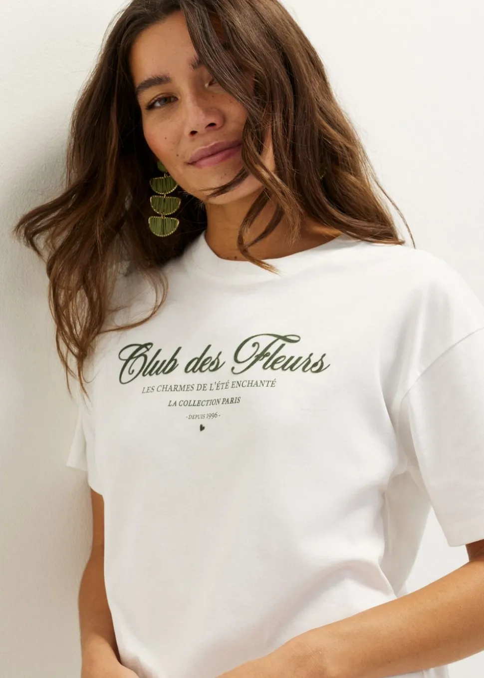 T-shirt met tekstprint