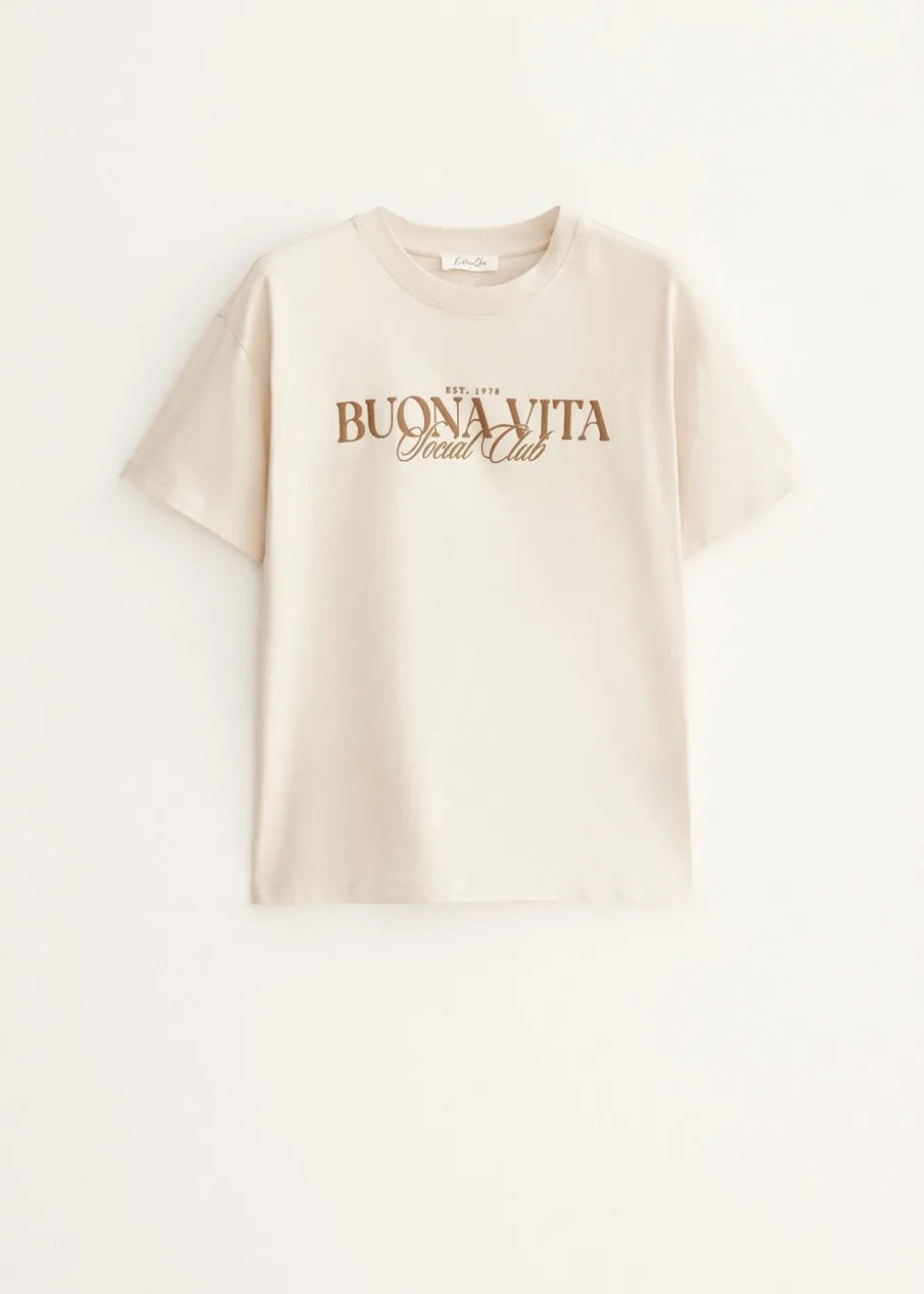 T-shirt met tekstprint