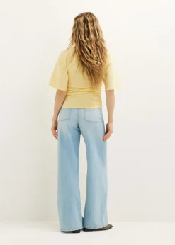 T-shirt met zijplooi