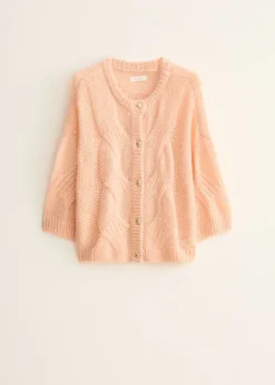 Vest met kabelpatroon