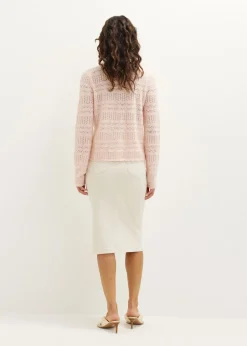Vest met pointelle details