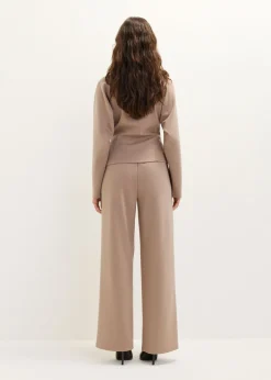 Wijde broek met bies