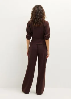 Wijde broek met bies