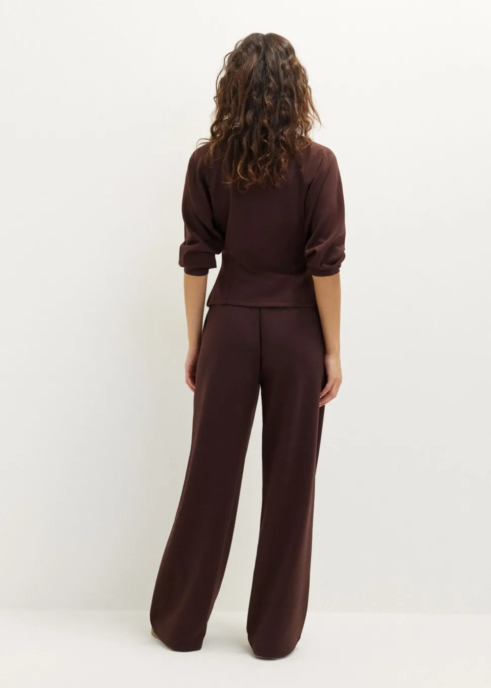 Wijde broek met bies