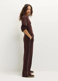 Wijde broek met bies